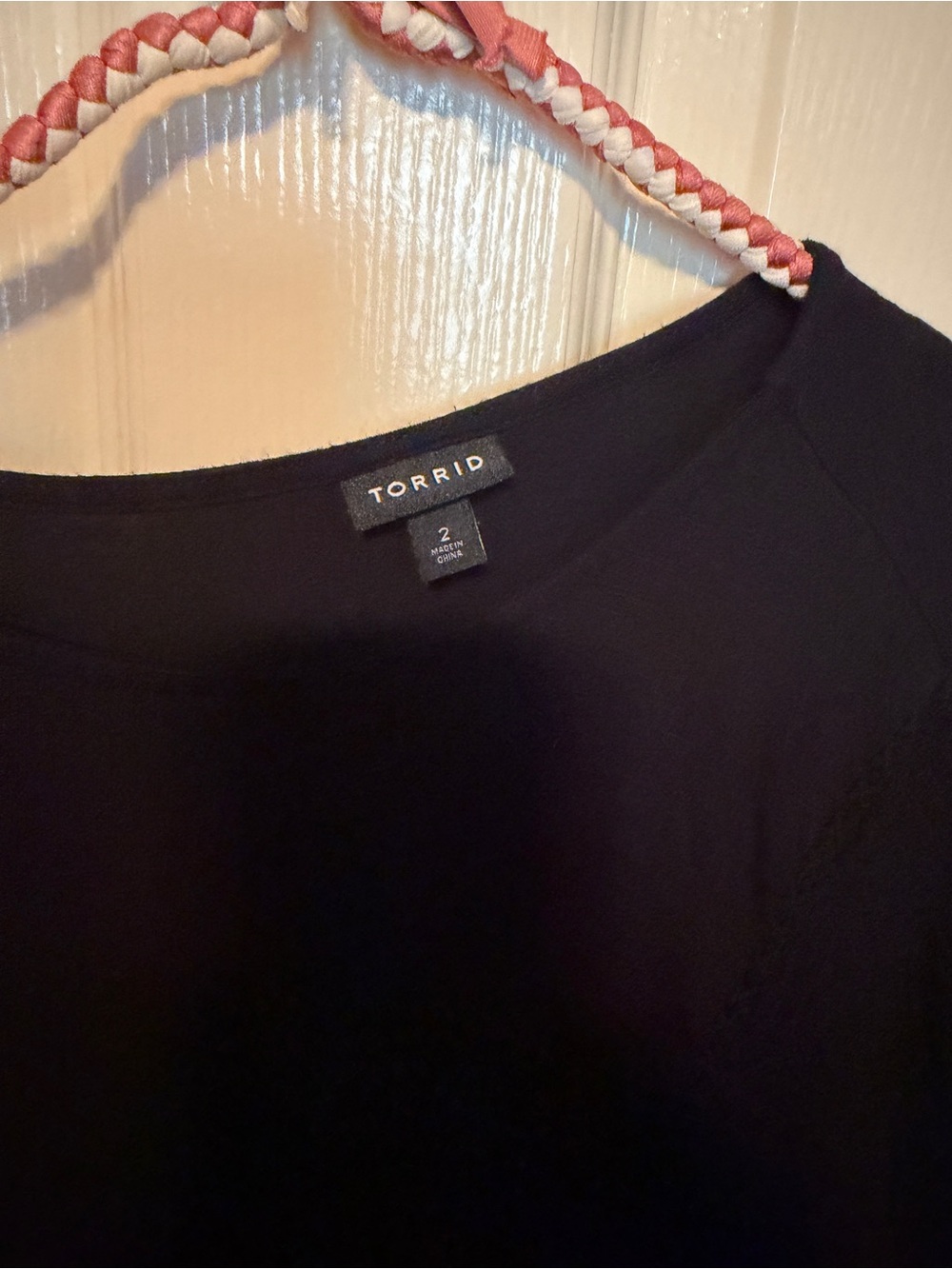torrid Black Scoop-Neck Blouse